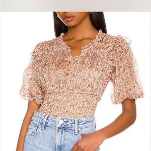 Free People Beatrice Ruffle Blouse